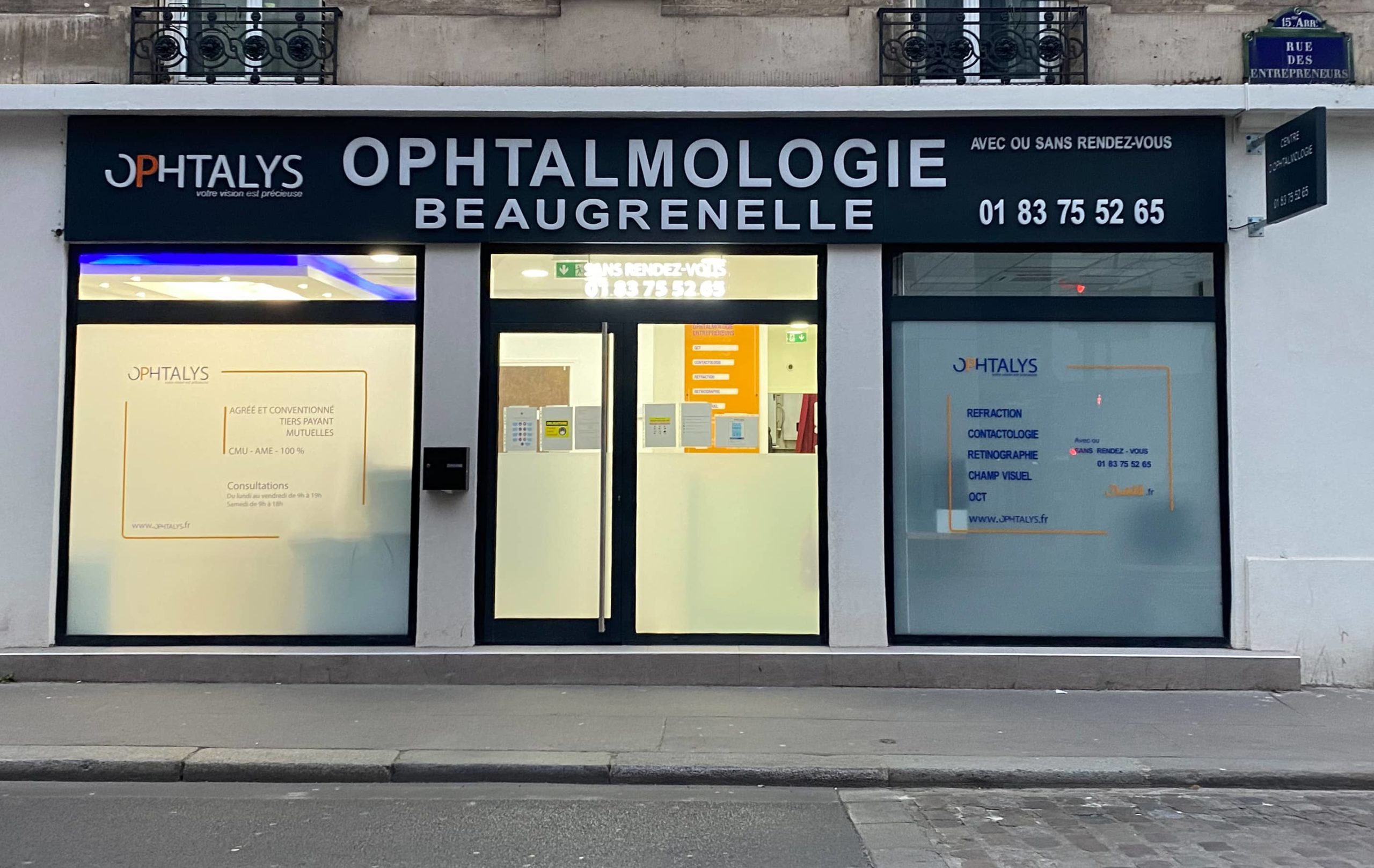 ophtalmologues Paris 15 Beaugrenelle